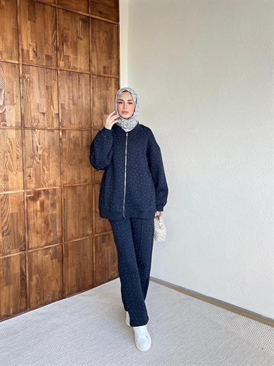 Şavva Taşlı Takım - Lacivert