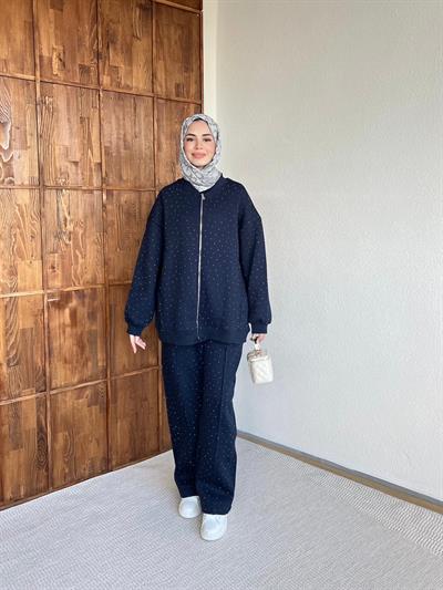 Şavva Taşlı Takım - Lacivert