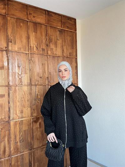 Şavva Taşlı Takım - Siyah