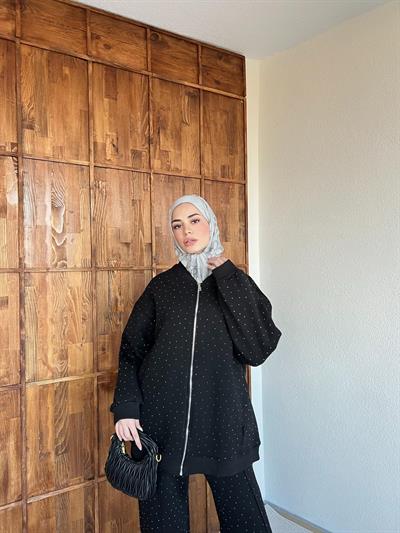 Şavva Taşlı Takım - Siyah