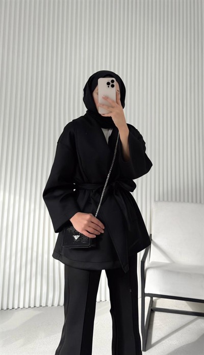 Scuba Pantolonlu Takım - Siyah