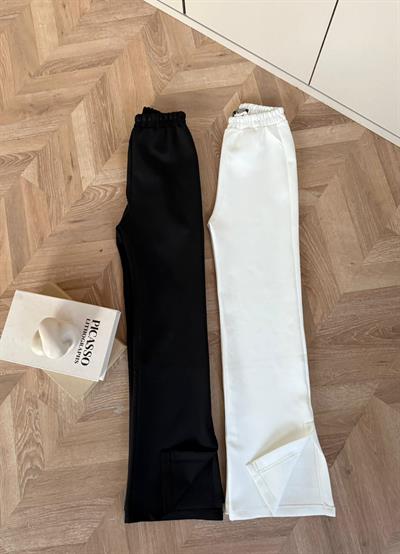 Scuba Yanı Kesik Pantolon - Siyah