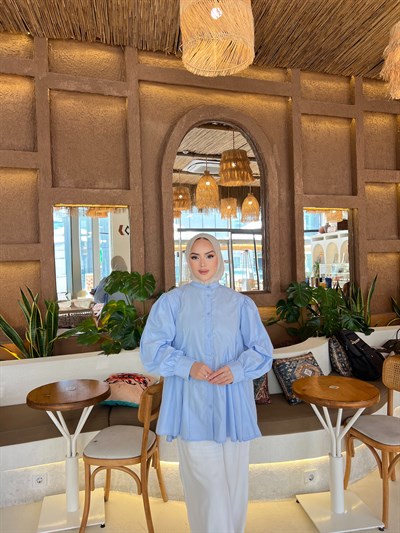 Selenay Gömlek - Bebe Mavi