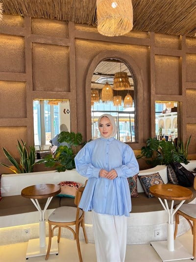 Selenay Gömlek - Bebe Mavi