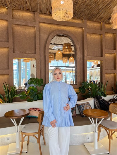 Selenay Gömlek - Bebe Mavi