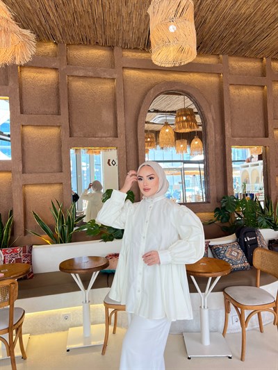 Selenay Gömlek - Beyaz