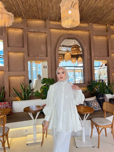 Selenay Gömlek - Beyaz