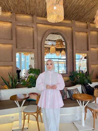 Selenay Gömlek - Pembe