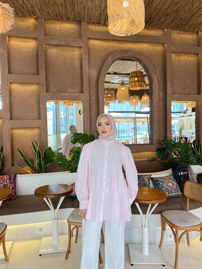 Selenay Gömlek - Pembe
