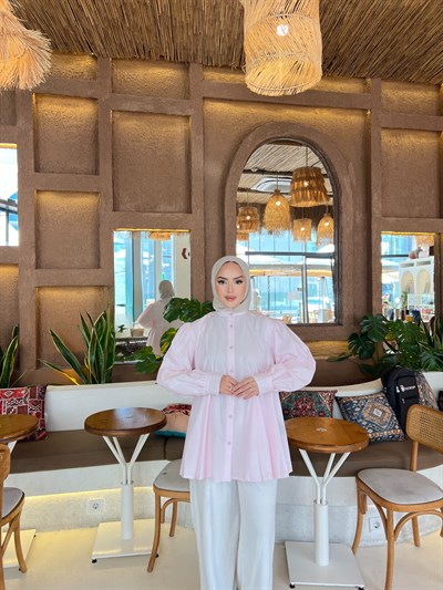 Selenay Gömlek - Pembe