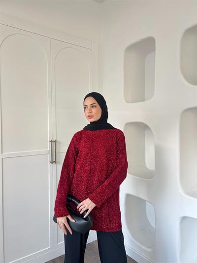 Simli Kazak - Kırmızı