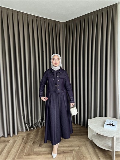 Suzi Kot Elbise Kot - Mürdüm(ÖN SİPARİŞ)