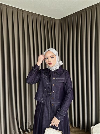 Suzi Kot Elbise Kot - Mürdüm(ÖN SİPARİŞ)