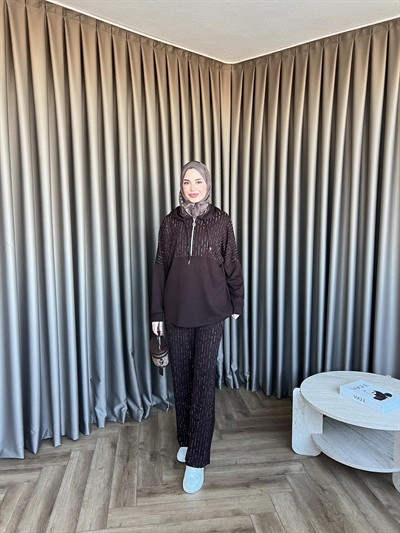 Taşlı Oysh Takım - Acı Kahve