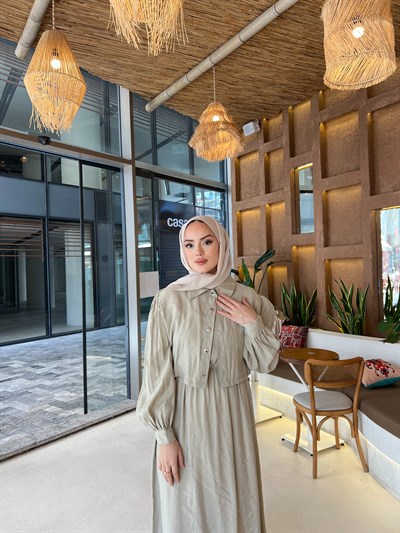 Unna Tensel Elbise - Yeşil