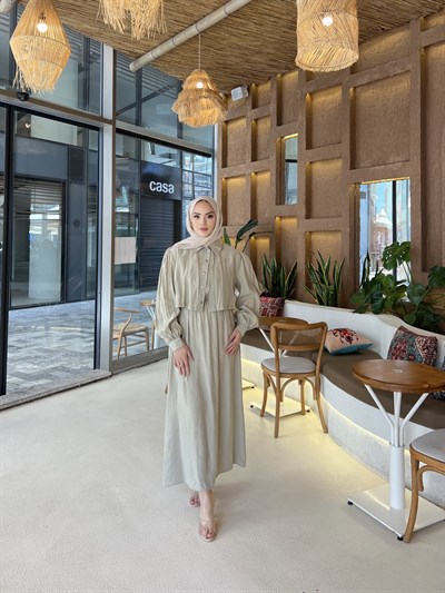 Unna Tensel Elbise - Yeşil