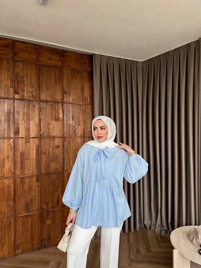 Weqa Gömlek - Bebe Mavi