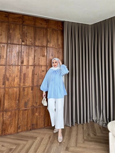 Weqa Gömlek - Bebe Mavi