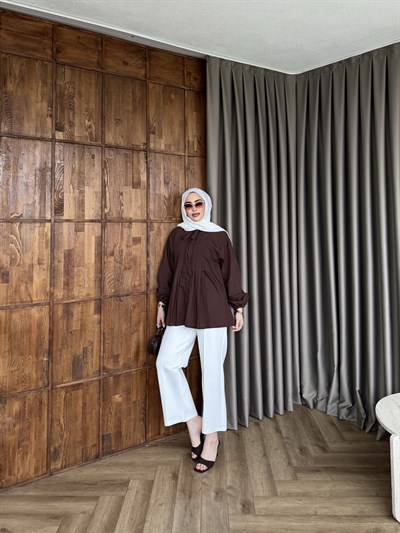 Weqa Gömlek - Kahve