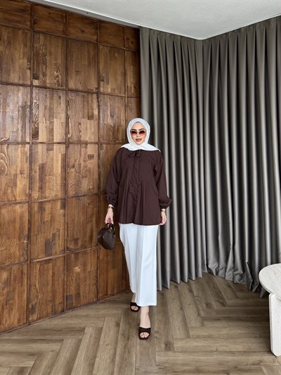 Weqa Gömlek - Kahve