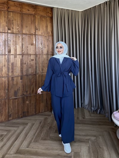 Wessal Kimona Takım - İndigo