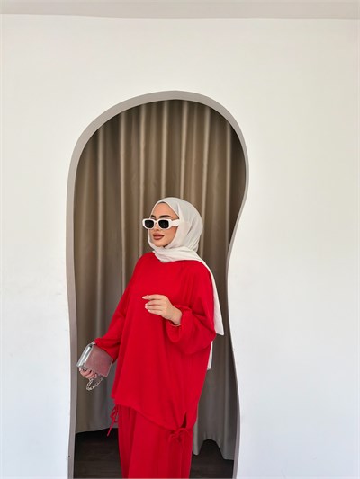 Yasmin Eşofman Takım - Kırmızı