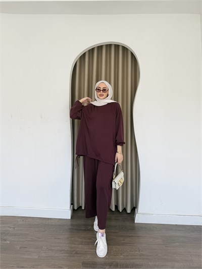 Yasmin Eşofman Takım - Mürdüm