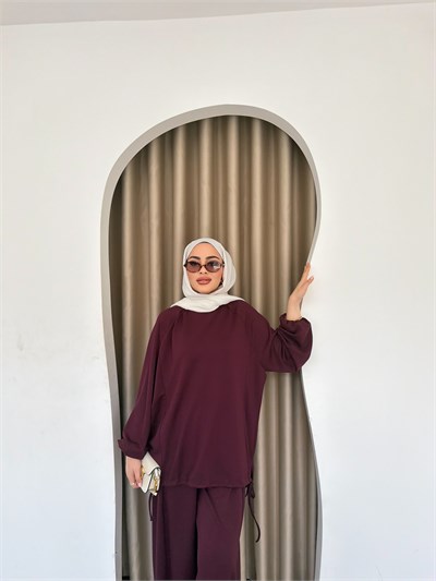 Yasmin Eşofman Takım - Mürdüm