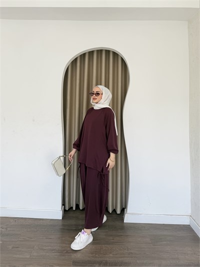 Yasmin Eşofman Takım - Mürdüm