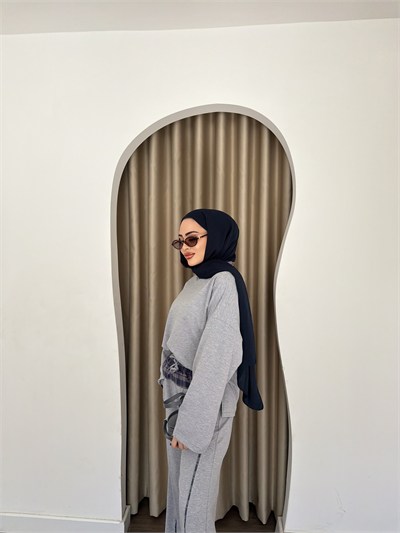 Yelda Takım - Gri 