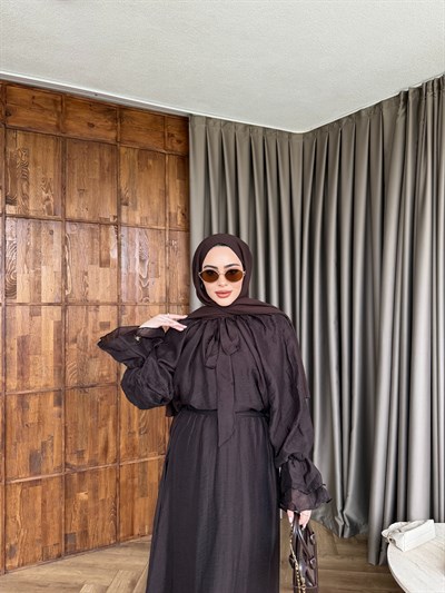 Yüsra Etekli Takım - Kahve