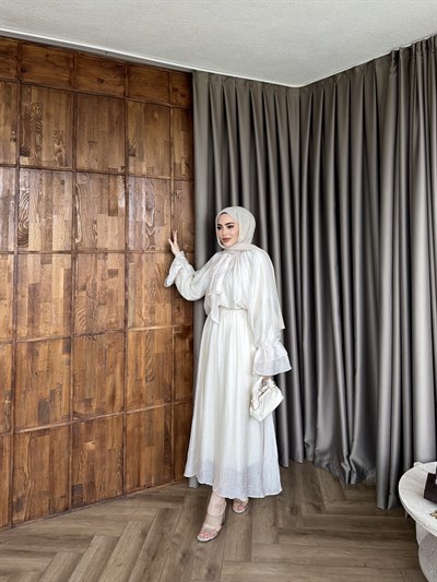 Yüsra Etekli Takım - Krem