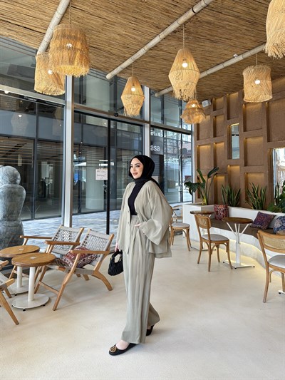 Zenna Düğmeli Takım - Yeşil