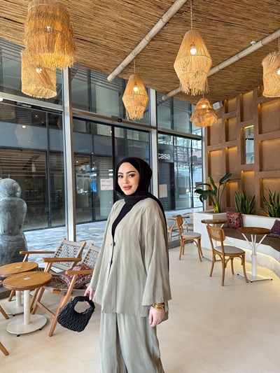 Zenna Düğmeli Takım - Yeşil