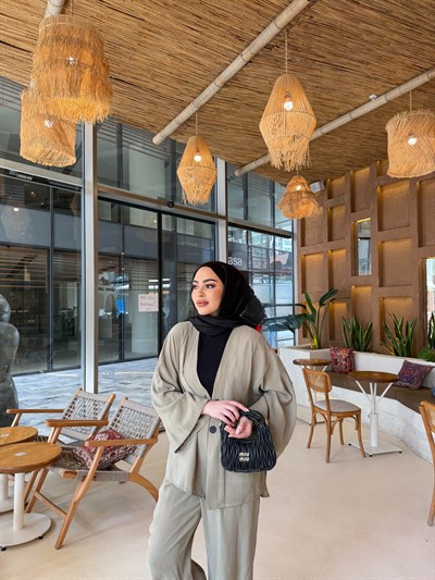 Zenna Düğmeli Takım - Yeşil