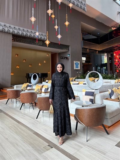 Zeussa Tasarım Elbise - Siyah (ÖN SİPARİŞ)