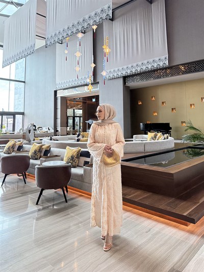 Zeussa Tasarım Elbise -  Vanilya (ÖN SİPARİŞ )