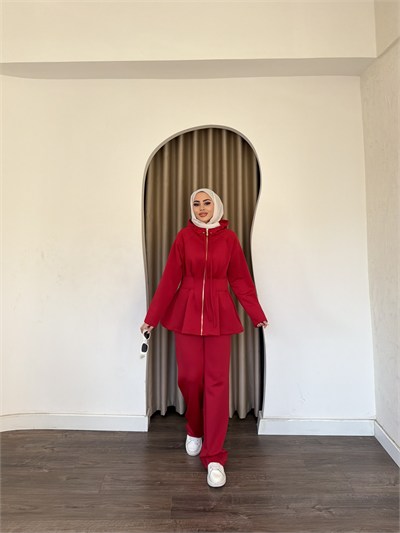 Zeyca Scuba Takım - Kırmızı