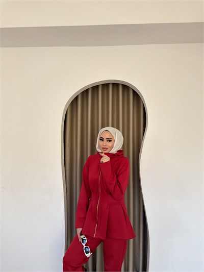Zeyca Scuba Takım - Kırmızı