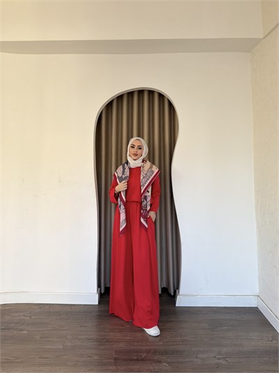 Zühre Oysh Takım - Kırmızı
