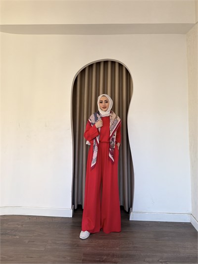 Zühre Oysh Takım - Kırmızı