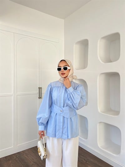 Zuzu Gömlek - Bebe Mavi