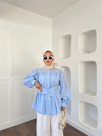 Zuzu Gömlek - Bebe Mavi