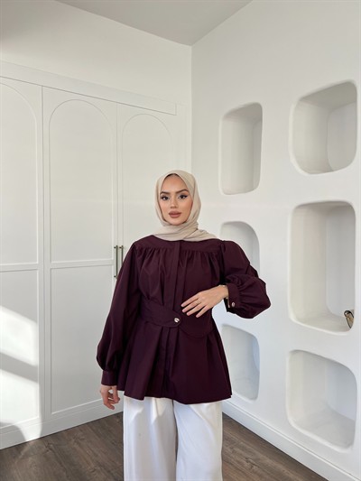 Zuzu Gömlek - Bordo