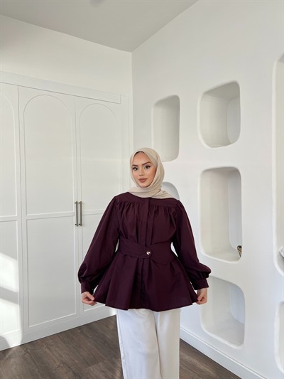 Zuzu Gömlek - Bordo