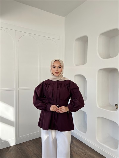 Zuzu Gömlek - Bordo
