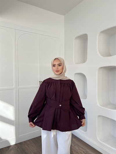 Zuzu Gömlek - Bordo
