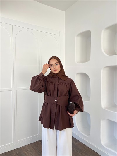 Zuzu Gömlek - Kahve