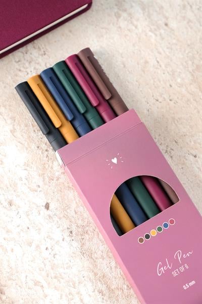 Matt Notebook 0.5 mm 6'lı Jel Kalem Seti