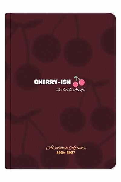 Matt Notebook 2026-2027 A5 Akademik Ajanda 15x21 cm - 17 Aylık Kiraz